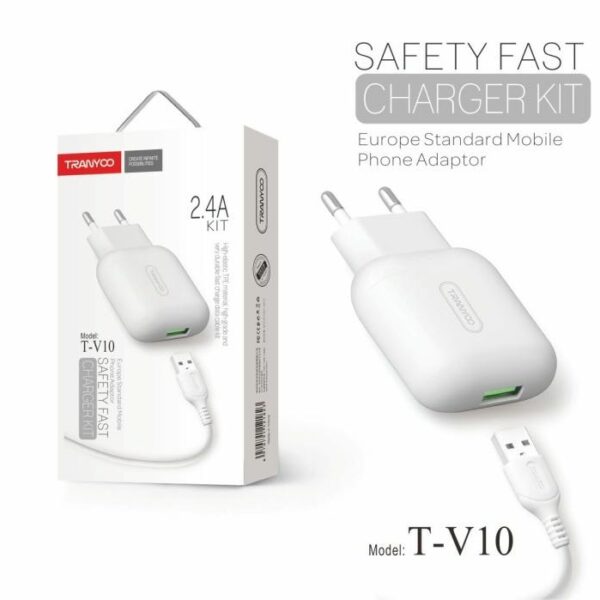 Tranyoo T-V10 2.4A TYPE-C Charging KIT