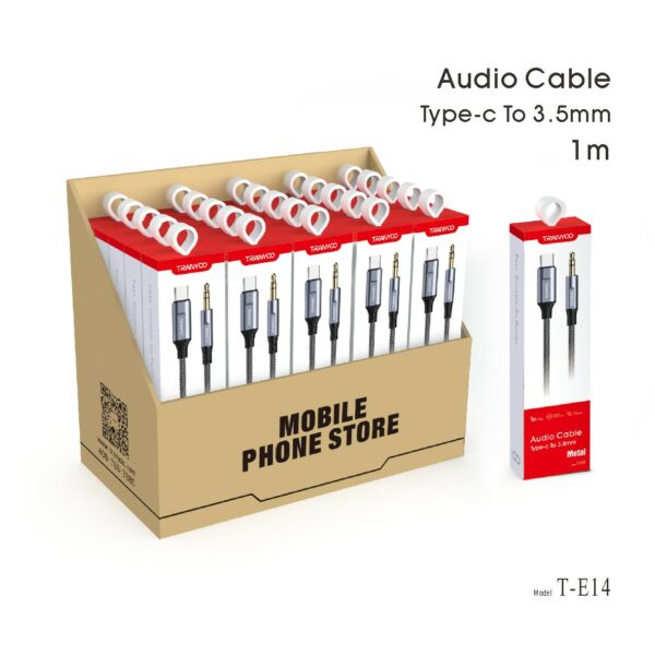 TRANYOO T-E14/TYPE-C TO 3.5mm  CABLE