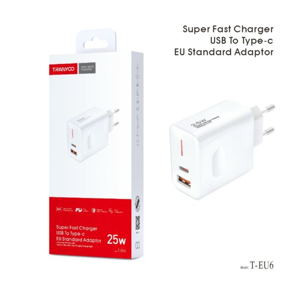 TRANYOO EU6 25W FAST  ADAPTER