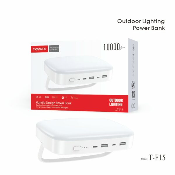Tranyoo TF15 10000MAH Powerbank  with LED light