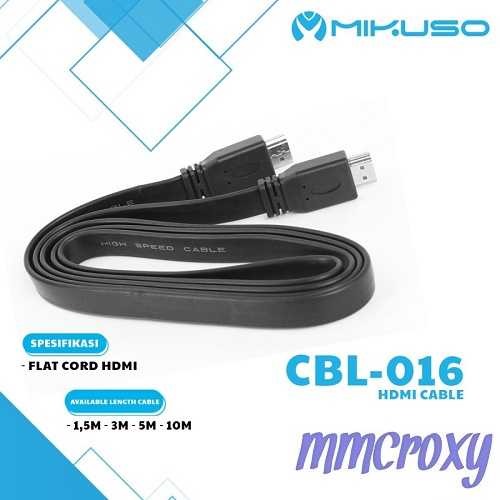 CBL016 Mikuso 1.5M Flat  HDMI Cable