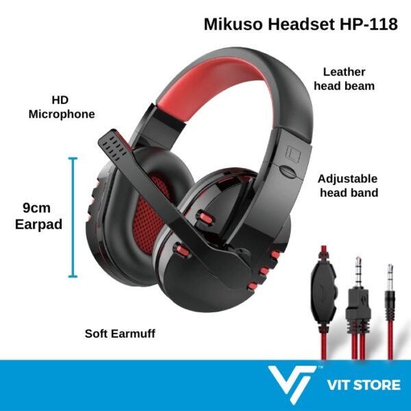 HP118 Mikuso 2in1 Headphone