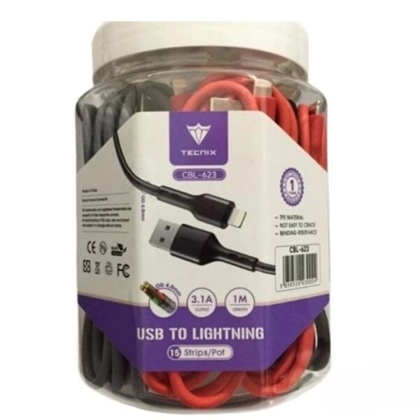 CBL623 Tecnix lightening cable 15ps