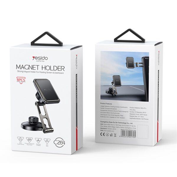 Yesido Dual Axis Dashboard Magnetic Phone Holder