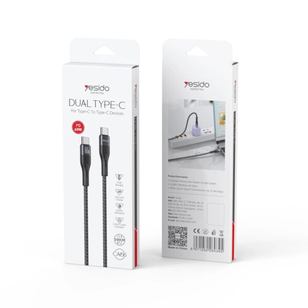 Yesido Dual Type C To Type C Fast Charge CA156