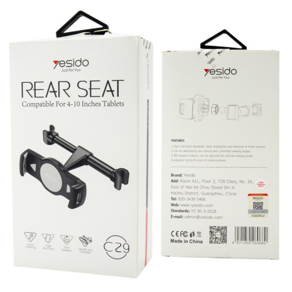 Yesido Rear Seat Mobile Holder C29