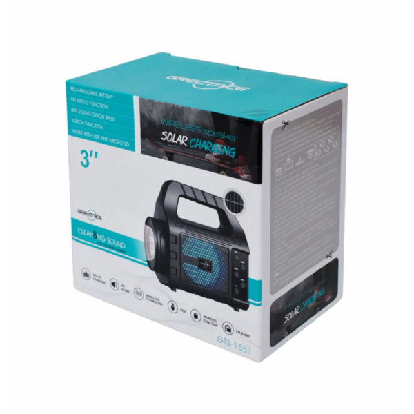 Portable Wireless Bluetooth Flashlight Speaker With USB /SD Card
