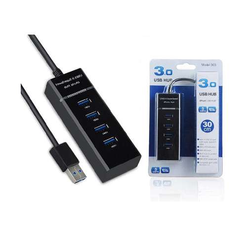 4 Port USB Hub 3.0 Model 303 High Speed Transfer