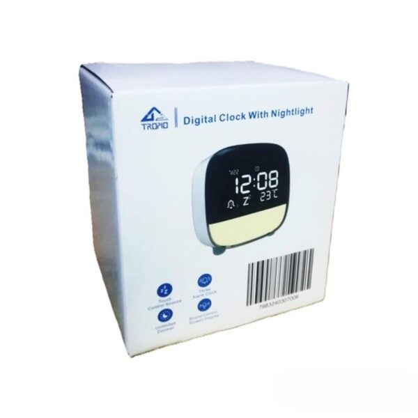 Tropio Digital Clock With Nightlight