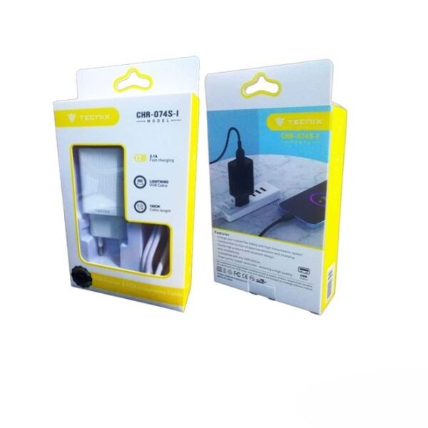 Tecnix CHR-074S-I USB Charger & USB To Lighting Cable
