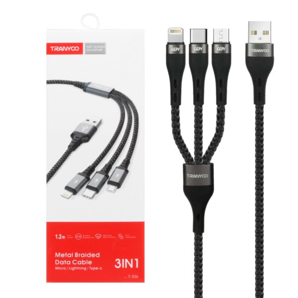 TRANYOO T-XS6 3 IN 1 USB CABLE