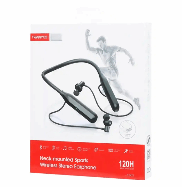 TRANYOO T-M28 NECK-MOUNTED SPORTS WIRELESS STEREO EARPHONE