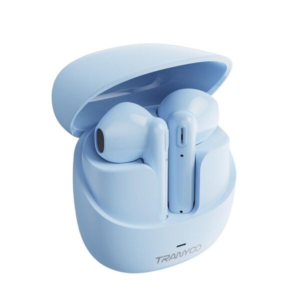 TRANYOO T-M27 BLUE WIRELESS BLUETOOTH EARPHONES